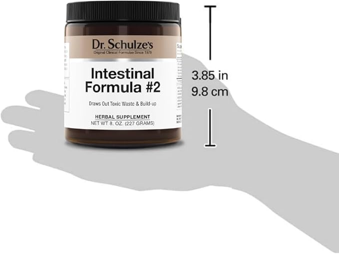 Dr. Schulze's Intestinal Formula #2 | Herbal Colon Cleanse Formula | Remove Excess Waste | 8 Oz. Jar