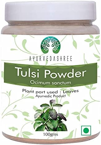 Tulsi Powder Holy Basil Powder 100 Gm | Ocimum Sanctum | Tulsi Leaves Powder | Tulsi Leaf | Vegan | Non GMO | Gluten Free