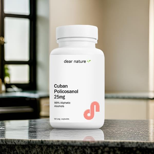 Cuban Policosanol 25mg, 90 Vegetable Capsules (Pack of 2)