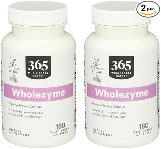 Whole Foods Market, Wholezyme, 180 Count (Pack of 2)
