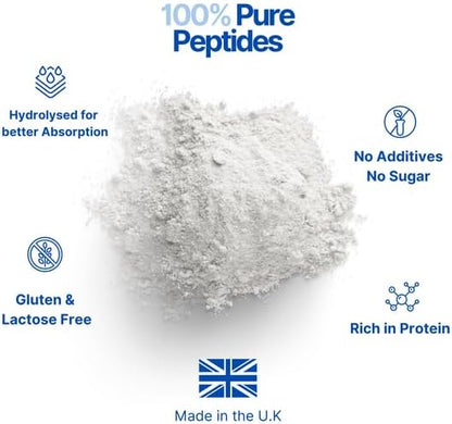 The Intelligent Health Hydrolyzed Collagen Peptides Powder, Grass Fed, High Protein, Unflavored, Gluten-Free, Paleo & Keto Friendly, 10g per Serving (200g) Supports Skin, Hair, Nails, Joints, & Bones