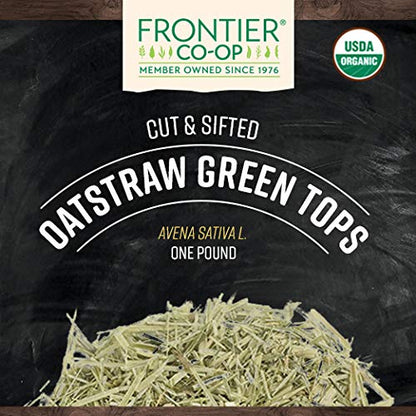Frontier Co-op Cut & Sifted Oatstraw Green Tops 1lb