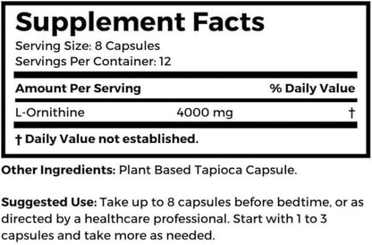 Dr Clark Store, Ornithine Vegetarian Supplement, 500 mg, 100 Tapioca Capsules