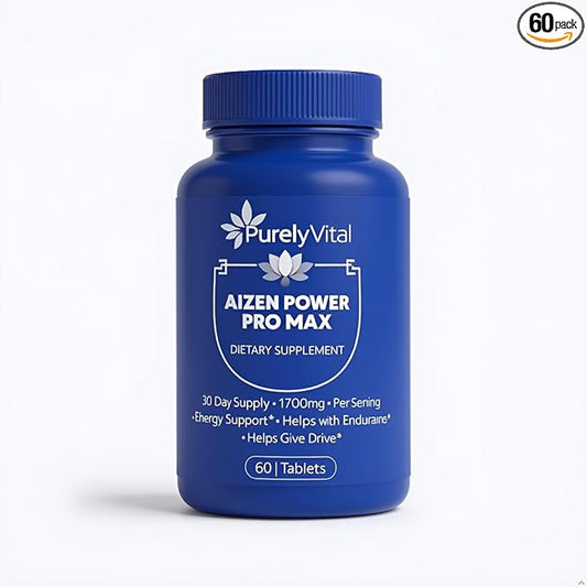 Aizen Power Pro Max, Energy and Endurance Support Supplement, 60 Tablets, 1700mg Per Serving, 30 Day Supply (1)