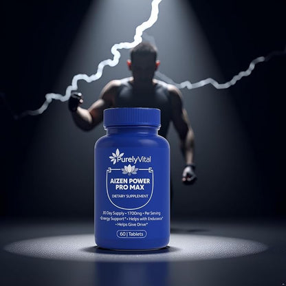 Aizen Power Pro Max, Energy and Endurance Support Supplement, 60 Tablets, 1700mg Per Serving, 30 Day Supply (2)