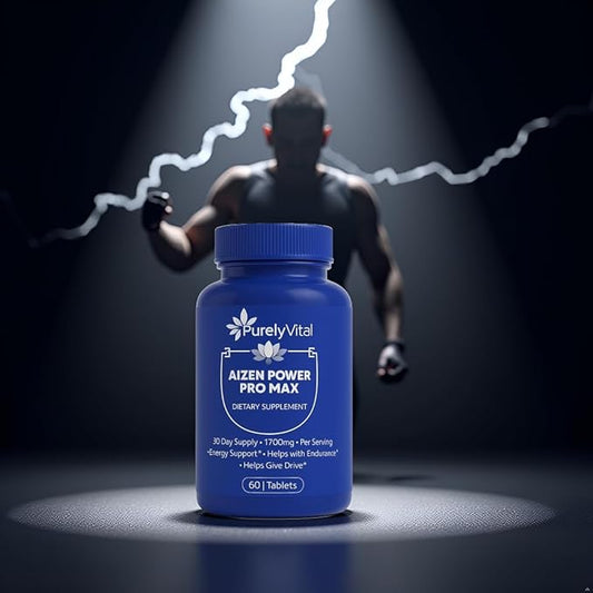 Aizen Power Pro Max, Energy and Endurance Support Supplement, 60 Tablets, 1700mg Per Serving, 30 Day Supply (1)