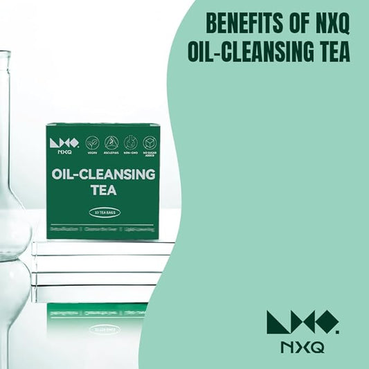 NXQ (30 Bags) Oil Cleansing Tea:Oil Reducing Tea-Traditional Recipe Tea with 9 Herbal Ingredients-A Blend of Winter Melon, Lotus Leaf, Cassia Seed, Poria for wellness