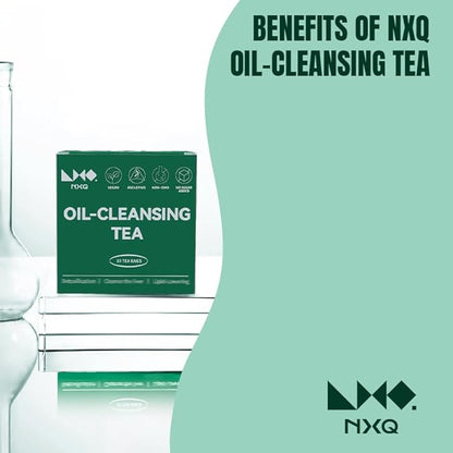 NXQ (30 Bags) Oil Cleansing Tea:Oil Reducing Tea-Traditional Recipe Tea with 9 Herbal Ingredients-A Blend of Winter Melon, Lotus Leaf, Cassia Seed, Poria for wellness