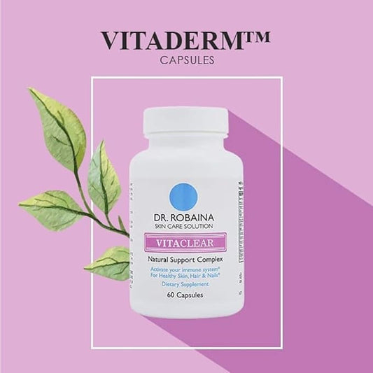 Dr. Robaina VITADERM Vitaclear Complex - Boosts Immune System for Healthy Skin, Hair, and Nails - Recovery and Prevention Support