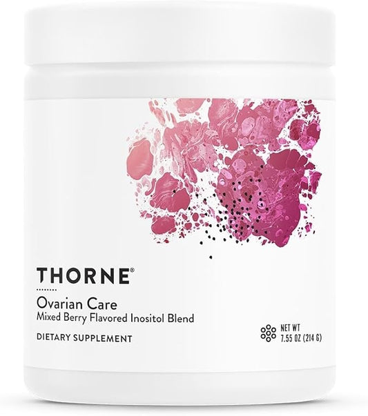 THORNE - Ovarian Care - Women's Health - Inositol, CoQ10, Folate, and Polyphenols - Promote Healthy Ovarian Function and Fertility Health* - Mixed Berry - 7.55 Oz - 60 Servings