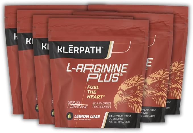 Lemon Lime 6 Pack - Blood Pressure, Cholesterol Formula, Heart Health Supplement, 13.4 OZ (380g)
