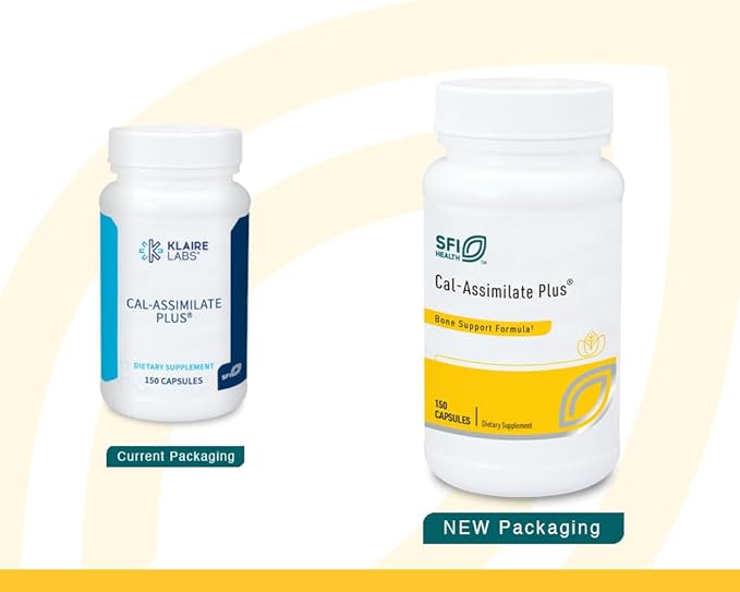 Klaire Labs Cal-Assimilate Plus - Triple Calcium Bone Support Complex with Vitamin D3, Key Minerals & Chondroitin Sulfate, Hypoallergenic & BSE-Free (150 Capsules)