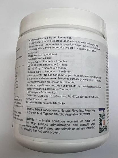 Bark&Spark Glucosamine Chondroitin Dog Hip & Joint Supplement - Joint Pain Relief - Hip & Joint Chews - Joint Support Large Small Breed - Senior Doggie Vitamin Pill Joint Health (180 Treats - Chicken)
