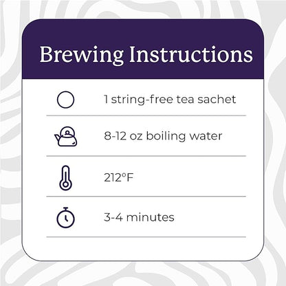 Starwest Botanicals Organic Elderberry Tea - Caffeine Free Herbal Tea Blend, Immune System Support, String Free Sachets, USDA Organic Elderberries & Elder Flower, Non GMO - 20 Tea Bags