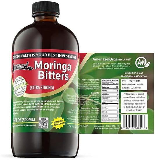 Amenazel Organic Moringa Bitters, 16 fl oz