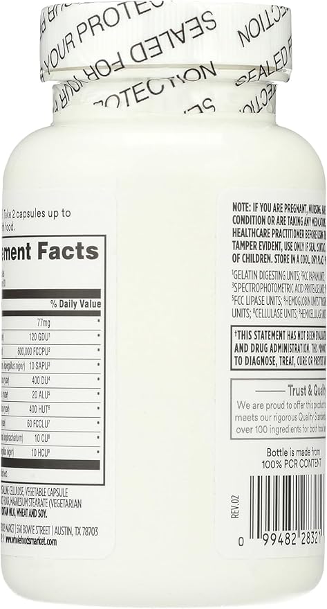 Whole Foods Market, Wholezyme, 180 Count (Pack of 2)