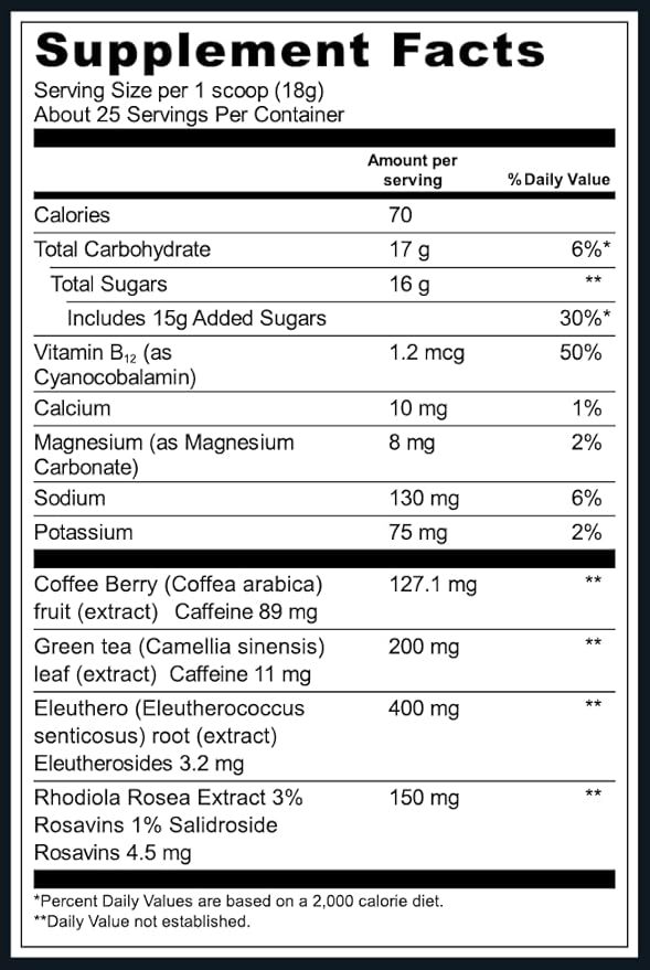 Vega Sport Energizer, Acai Berry, Pre Workout Powder for Women and Men, Supports Energy and Focus, Electrolytes, Vegan, Keto, Gluten Free, Dairy Free, Non GMO (25 Servings) , 1.01 Pound (Pack of 1)