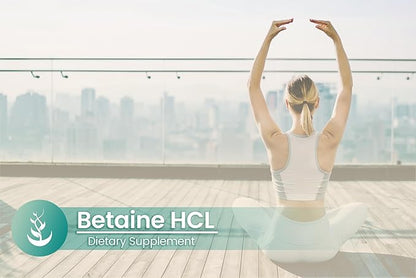PURE ORIGINAL INGREDIENTS Betaine HCL, (100 Capsules) Always Pure, No Additives Or Fillers, Lab Verified