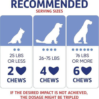 Joint Supplement for Dogs - Dog Joint Supplement with Glucosamine, Chondroitin, MSM - Supports Hip and Joint Heath, Better Mobility, Skin and Coat - for All Breeds and Ages - 120 Dog Chews, Beef