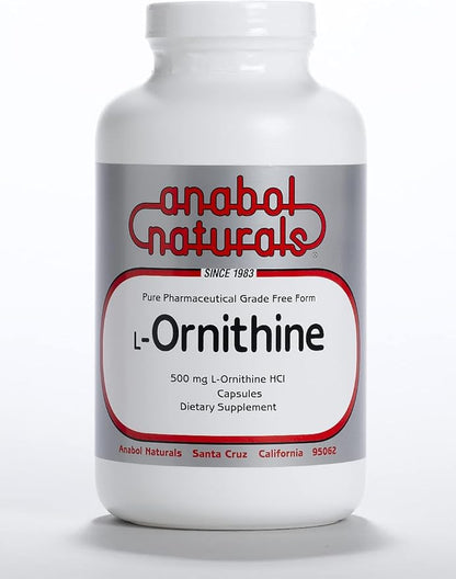 L-Ornithine 2000 Capsules 500 mg Free Form