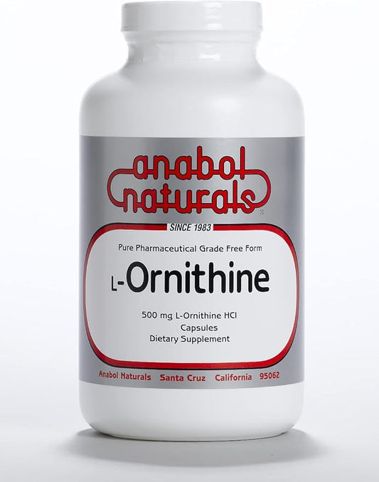 L-Ornithine 100 Caps 500 mg Free Form