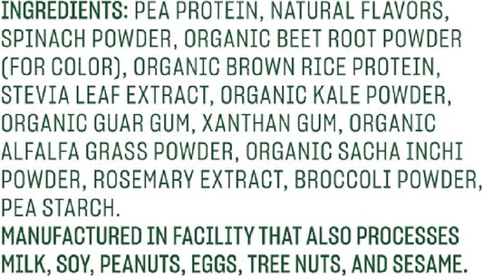 Vega Protein and Greens Protein Powder, Berry - 20g Plant Based Protein Plus Veggies, Vegan, Non GMO, Pea Protein for Women and Men, 1.3 lbs (Packaging May Vary)