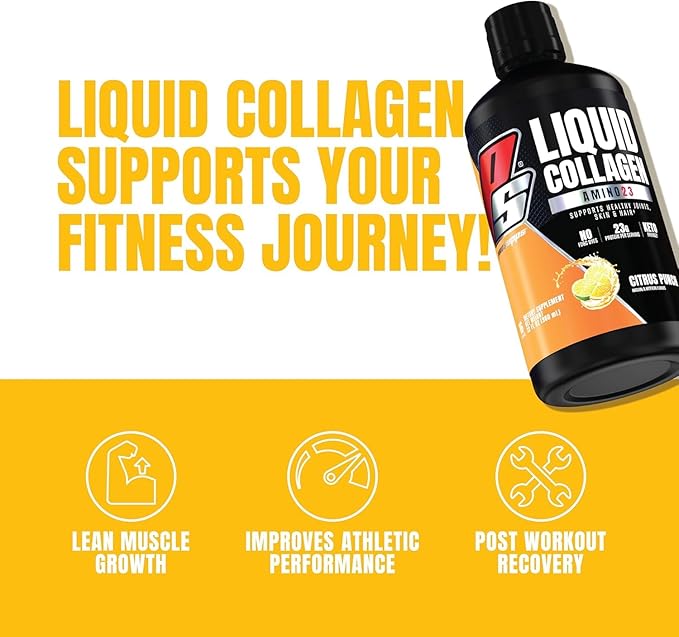 PROSUPPS L-Carnitine 3000 Stimulant Free Liquid Shots (Berry) Amino23 Liquid Collagen Shots (Citrus Punch) Bundle