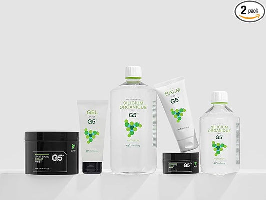 G5 Organic Silicon Supplement 500ml and Skin Starter Pack