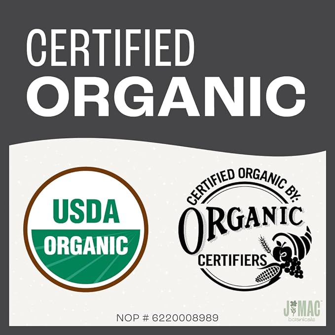 J Mac Botanicals, Organic Dried Hawthorn Berries Whole (16 oz) Hawthorn berry from Eastern Europe, certified Organic hawthorn berry tea, Hawthorne berries bulk resealable bag, Dried Hawthorn berries