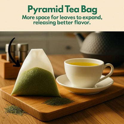Tozzy Organic Unsmoked Yerba Mate Tea - 100 Count | Pyramid Tea Bags (Plant-Based & Eco-conscious) | Caffeine-Powered | Pure Ingredients