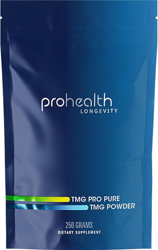 ProHealth TMG Amino Acid Blood Pressure (Trimethylglycine - Betaine Anhydrous Supplement) - Methylation Support 250 Grams Bulk Powder Longevity