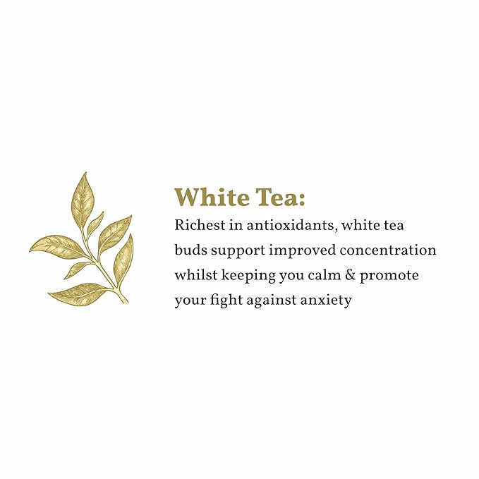 Sancha Tea Boutique Super White Tea | Silver Needle White Tea | 25g Loose Leaves from Darjeeling | Rich in Antioxidants | Sweet & Delicate Luxury Tea