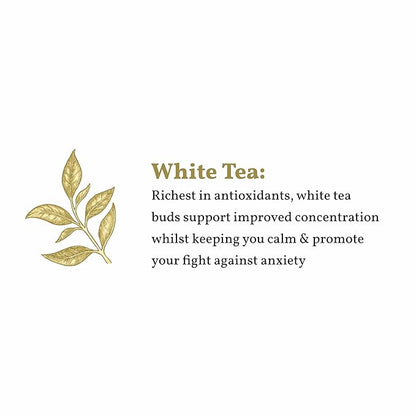 Sancha Tea Boutique Super White Tea | Silver Needle White Tea | 25g Loose Leaves from Darjeeling | Rich in Antioxidants | Sweet & Delicate Luxury Tea