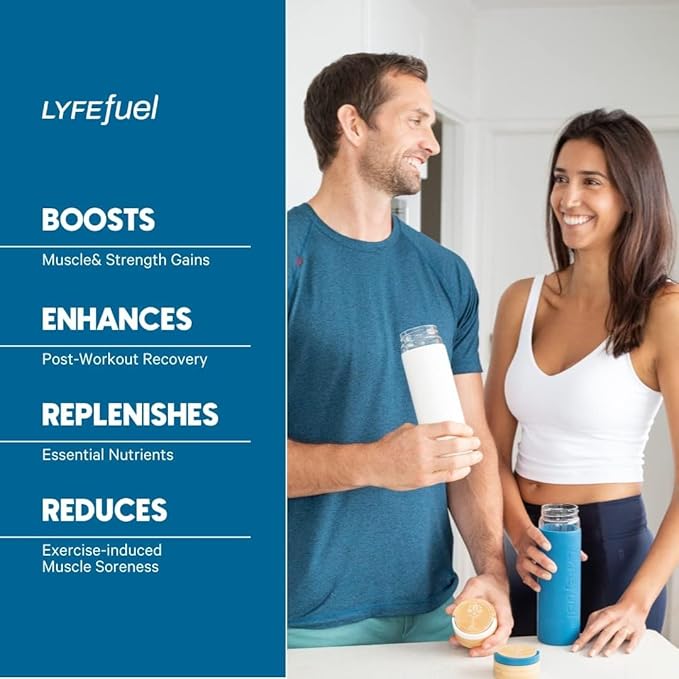 LyfeFuel Vegan Protein Shake Plant-Based Protein Powder with BCAA, Greens & Superfoods for Sports Performance, Recovery & Lean Muscle Building | (Chocolate, 24 Servings)