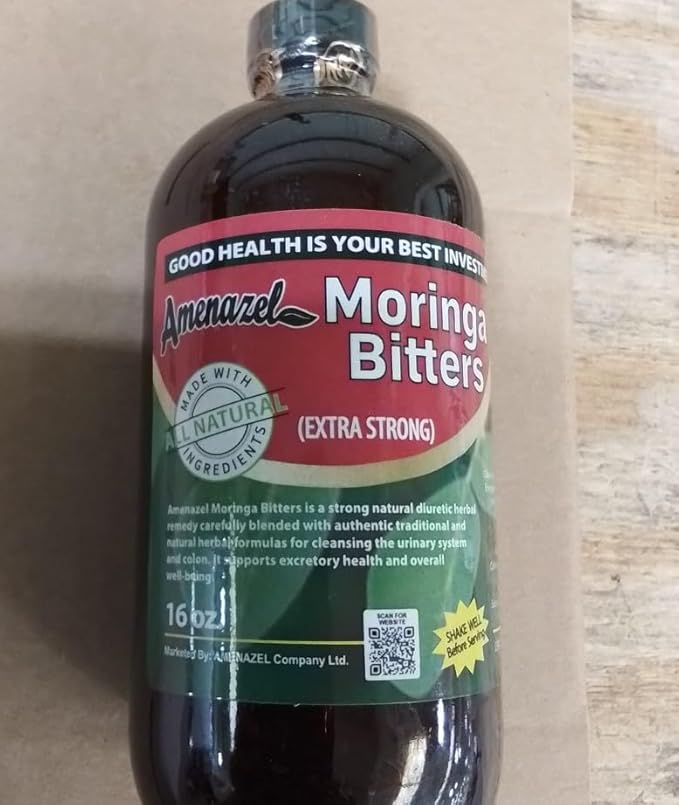 Amenazel Organic Moringa Bitters, 16 fl oz