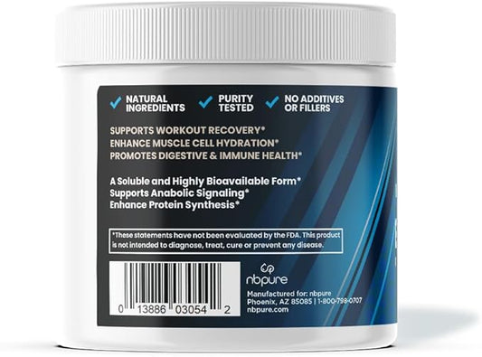 nbpure Performance Glutamine+: PepForm™ Glutamine Peptides – Non-GMO Muscle Recovery & Gut Health – Leaky Gut, Immune Support
