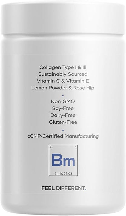 Codeage Biotin Marine Collagen Peptides - Wild-Caught Marine Collagen Types I & III, Biotin, Vitamins C & E, Hyaluronic Acid, Amino Acids, Fruit and Herb Blend, Non-GMO - 120 Capsules