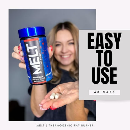 MELT EXT - Extreme Thermogenic Fat Burner - Powerful Weight Loss Aid, Stronger Than Most Diet Pills - True Plateau Destroyer - Lose Weight Fast for Men and Women - Real Results - 60ct