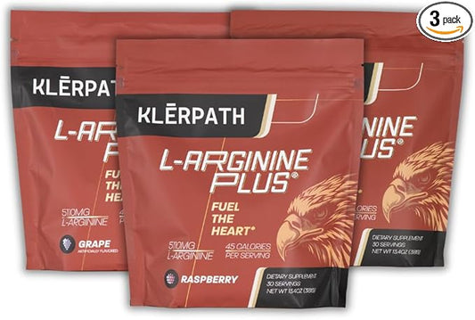 L-Arginine Plus - Multi Flavor 3-Pack - Premium L-arginine Formula with Three Flavors
