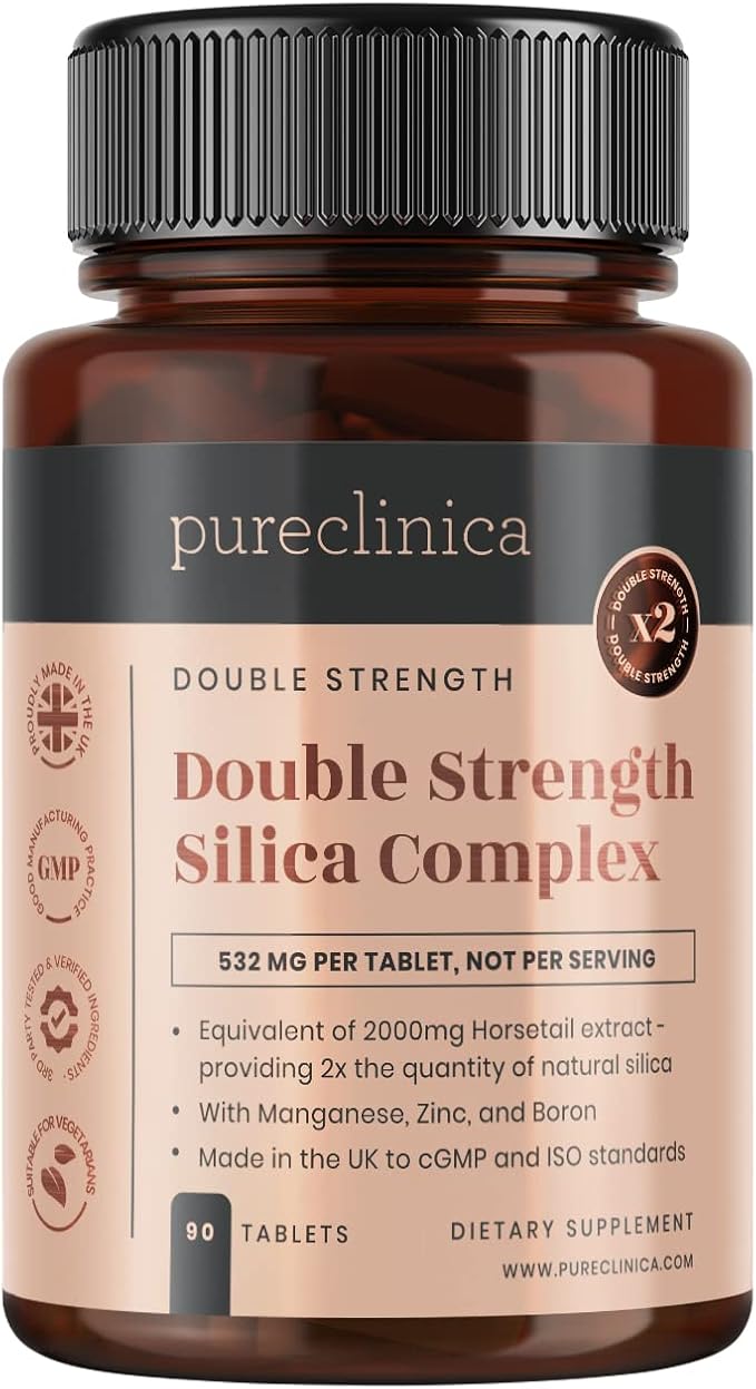 Double Strength Silica Complex – 3 Month Supply! (2000mg Horsetail Extract x 90 Tablets)