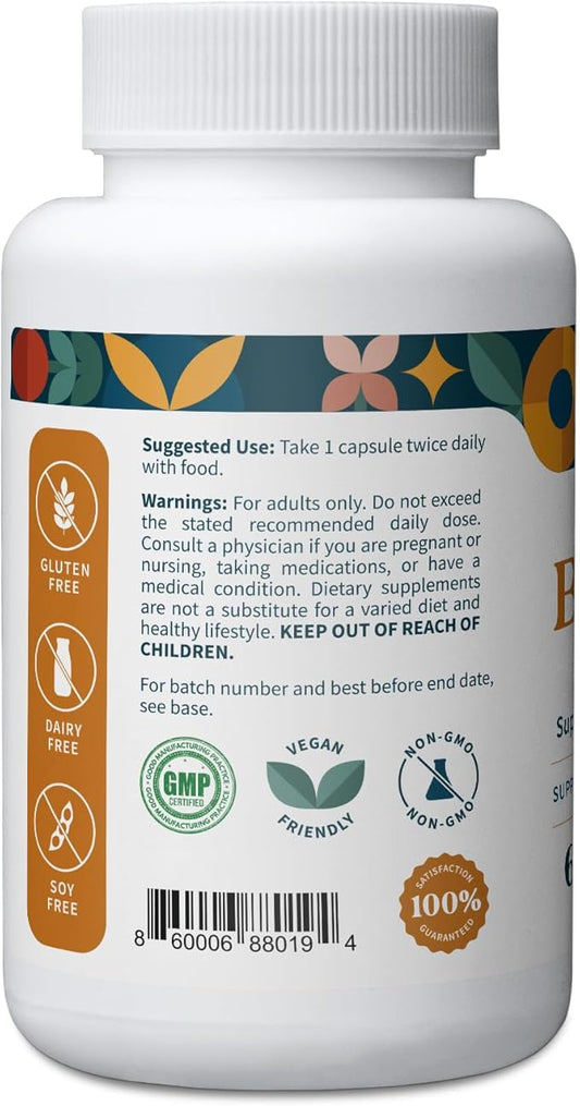 Pattern Wellness Berberine Supplement with Organic Ceylon Cinnamon – Antioxidant & Metabolic Support – Whole Body Wellness – Non-GMO – 60 Vegan Capsules