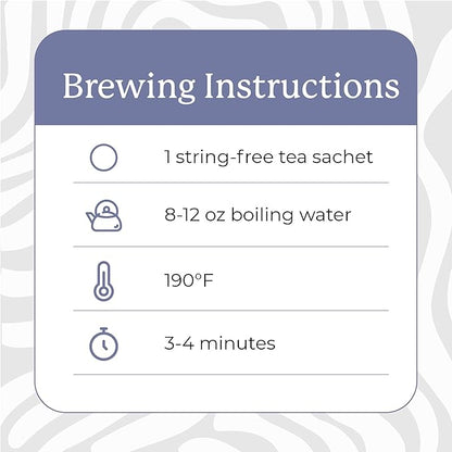 Starwest Botanicals Organic Earl Grey Tea - Caffeinated Herbal Blend with Black Tea & Bergamot, Enjoy Hot or Cold, String Free Sachets, USDA Organic, Non GMO - 20 Tea Bags