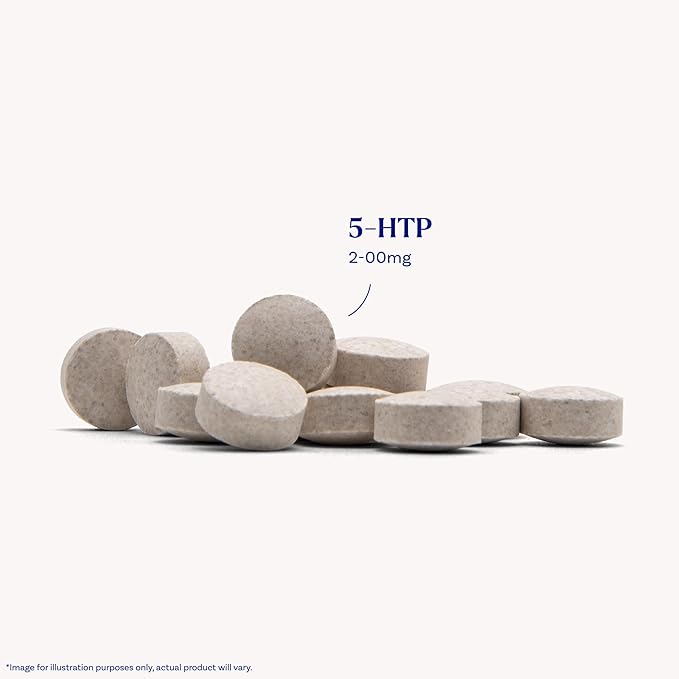 Natrol 5-HTP 200 mg, Time Release, Support a Balanced Mood, Dietary Supplement Provides Serotonin Production Throughout the Day, 30 Tablets, Up to a 30 Day Supply