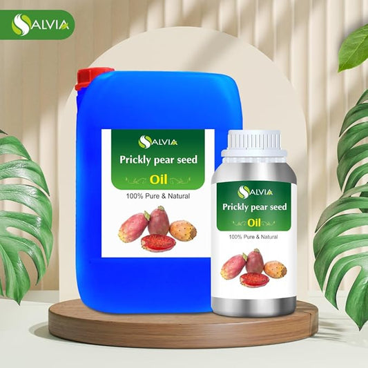Bulk Prickly Pear Seed Oil (Opuntia Ficus-Indica) 100% Pure & Natural - Undiluted Uncut Essential Oil - Aromatherapy Massage Oil (1000 ML)