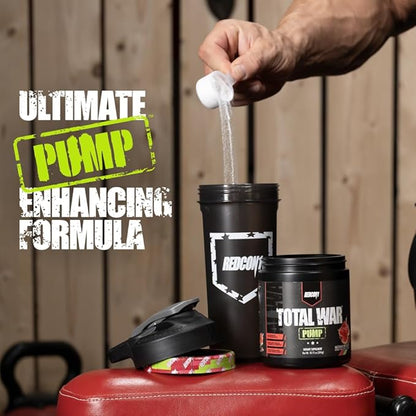 REDCON1 Non Stim & Caffeine Free Pre Workout Powder for Women & Men - Total War Pump - with L-Citrulline, Beta Alanine & More - Workout at Any Time of Day - Plum Fusion (10.79 oz)
