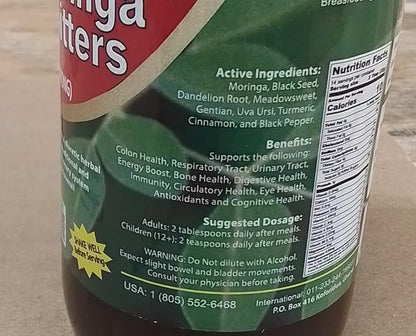 Amenazel Organic Moringa Bitters, 16 fl oz