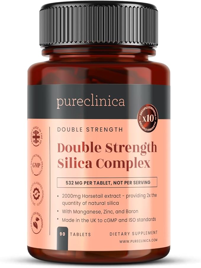 Double Strength Silica Complex – 3 Month Supply! (2000mg Horsetail Extract x 90 Tablets)