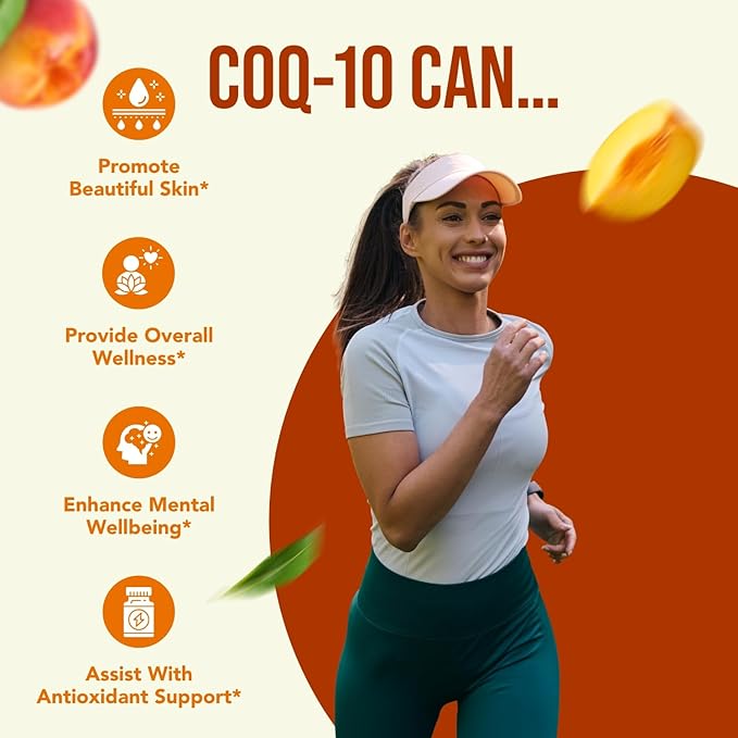 Coenzyme Q10 200mg CoQ10 Supplement -Once Daily CoQ10 200mg Powder Capsules for Heart Health, Antioxidant & Energy Support -Non-GMO, Quick Absorption Ubiquinone Q10 Coenzyme (Single)