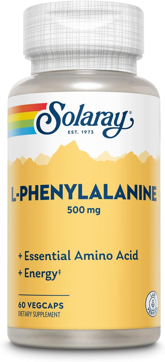 SOLARAY L-Phenylalanine Veg Cap (Btl-Plastic) 500mg | 60ct