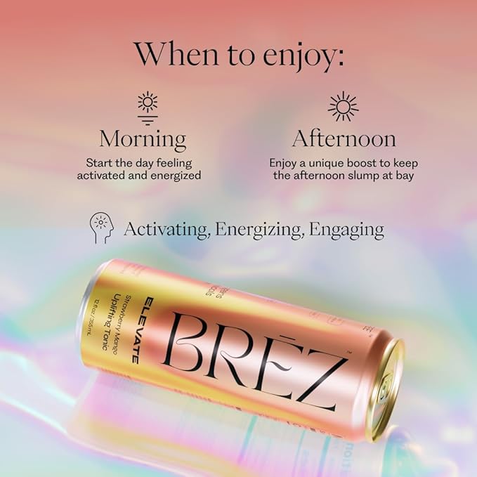 BRĒZ Mushroom Drink Variety Pack - Flow, Dream & Elevate - Lion’s Mane, Reishi, Cordyceps Mushrooms, Non-Infused, Adaptogen Tonics for Focus, Sleep, Mood & Energy, Vegan, 12 fl oz Cans (12 Pack)